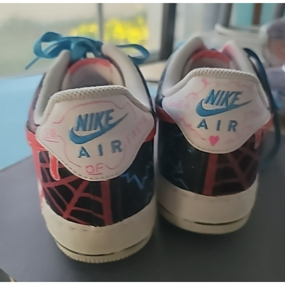 Nike Airforce One Men\'s Spiderman Hand painted Sz 10.5 main image 9